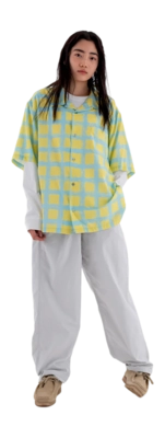 4---Gramicci-checkered-rayon-shirt