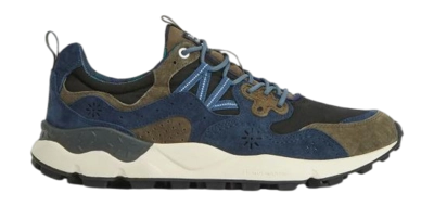 Baskets Flower Mountain Hommes Yamano 3 Uni Suede Nylon Navy Olive