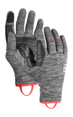 Gants Ortovox Femme Fleece Light Glove Black Steel Blend