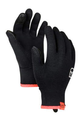 Gants Ortovox Femme 185 RockNWool Glove Liner Noir Raven