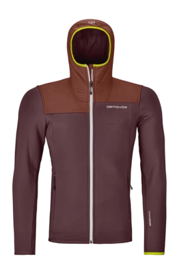Sweatjacke Ortovox Fleece Plus Hoody Herren Winetasting