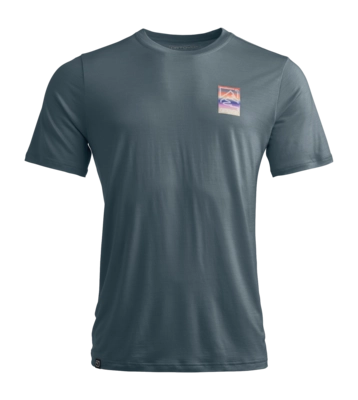 T-Shirt Ortovox 140 Cool Mtn Gradient TS Herren Dark Arctic Grey
