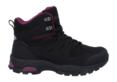 Wandelschoen Hi-Tec Women Jackdaw Mid Wp Black Burgundy