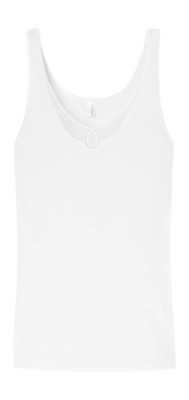 Débardeur Schiesser Women 144360 Concept de Chemise White