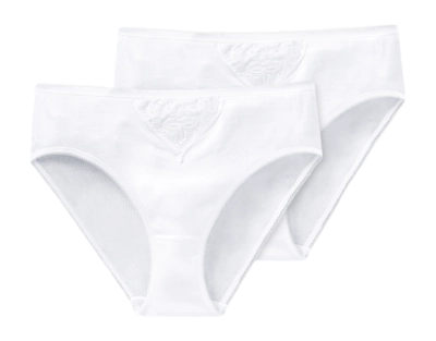 Sous-Vêtement Schiesser Women 145240 Coton Essentiels White (Lot de 2)