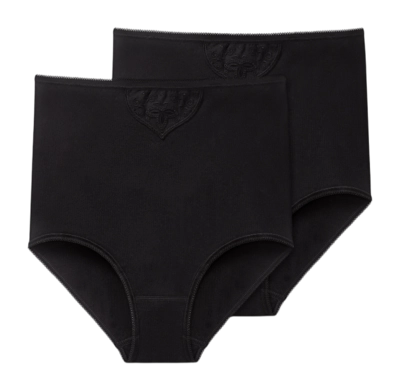 Sous-Vêtement Schiesser Women 145241 Coton Essentiels Black (Lot de 2)