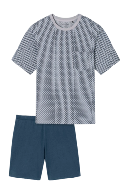 Pyjama Schiesser Men 181155 Comfort Essentials Silver