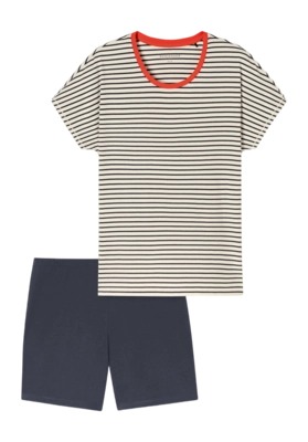 Pyjama Schiesser Women 181253 Casual Essentials Off White