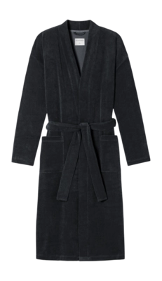 Badjas Schiesser Men 181536 Feather Terry Anthracite