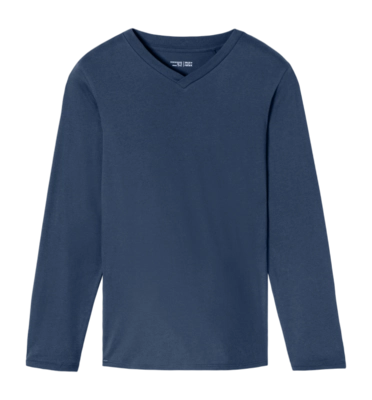 Pyjamashirt Schiesser 182182 Mix+Relax Herren Royal Blue
