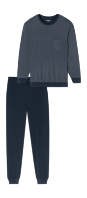 Pyjama Schiesser Homme 182196 Comfort Essentials Night Blue (Extra Short) 25
