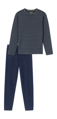 Pyjama Schiesser 182197 Casual Essentials Herren Anthracite (Extra Long)