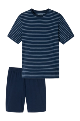 Pyjama Schiesser Homme 182198 Casual Essentials Admiral