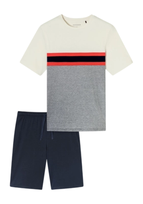 Pyjama Schiesser 182607 Casual Nightwear Herren Bright Red