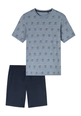Pyjama Schiesser 182608 95/5 Nightwear Herren Night Blue