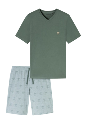 Pyjama Schiesser Men 182609 95/5 Nightwear Khaki
