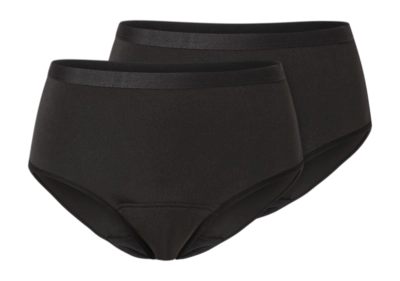 Culotte Schiesser Women 182900 Secret Care Black (Lot de 2)
