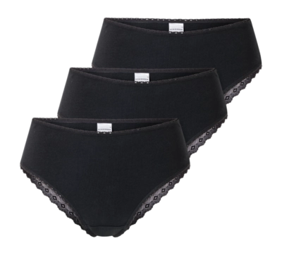 Hipster Schiesser Women 182905 Modern Multipacks Black (3-Pack)
