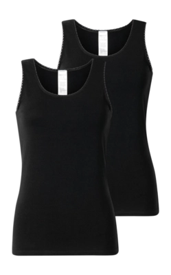 Tanktop Schiesser Women 182906 Modern Multipacks Black (2-Pack)