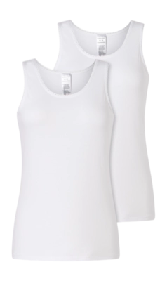 Débardeur Schiesser Women 182906 Modern Multipacks White (Lot de 2)