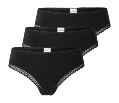 Ondergoed Schiesser Women 182907 Modern Multipacks Black (3-Pack)
