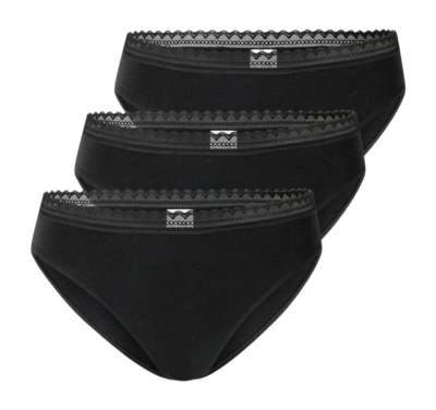 Ondergoed Schiesser Women 182908 Modern Multipacks Black (3-Pack)