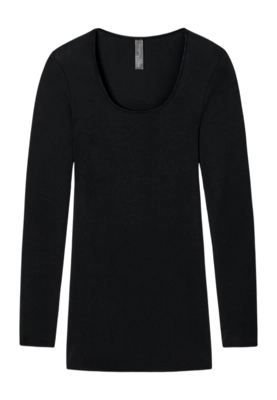 T-shirt Manches Longues Schiesser Women 200765 Luxury Black
