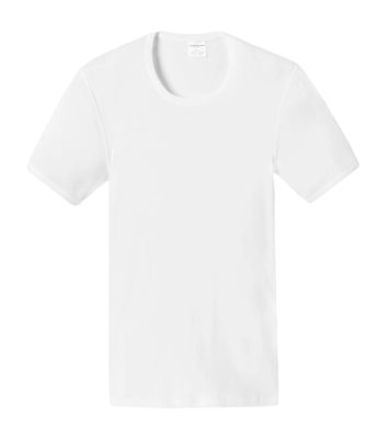 T-shirt Schiesser Homme 205175 Essentials DR White