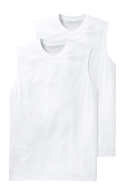 Unterhemden Schiesser 228010 American T-Shirt Herren White (2er-Set)