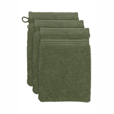 Washandje Beddinghouse Sheer Olive Green (Set van 3)