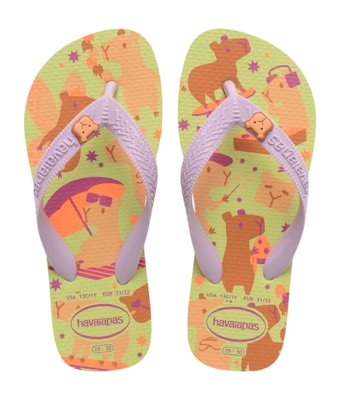 Tongs Havaianas Enfants Fantasy Matcha Green