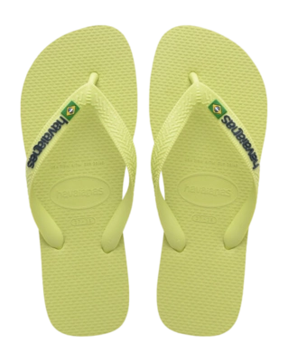 Slipper Havaianas Unisex Brasil Logo Matcha Green
