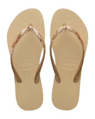 Slipper Havaianas Kids Slim Glitter II Sand Grey