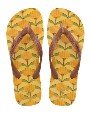 Slipper Havaianas Unisex Top Farm Banana Deco Rust