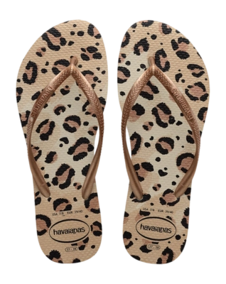 Slipper Havaianas Women Slim Animals Beige/Beige