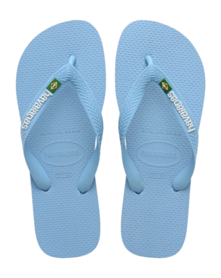 Slipper Havaianas Unisex Brasil Logo Blue Lavender/White