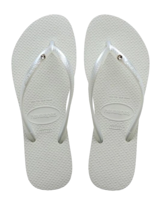 Slipper Havaianas Women Slim Crystal Swarovski II White