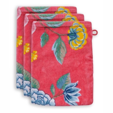 Washandje Pip Studio Good Evening Coral (Set van 3)