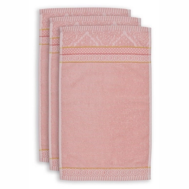 Handtuch Pip Studio Soft Zellige Pink (Set von 3)