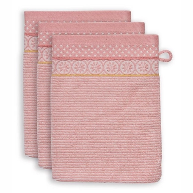 Washandje Pip Studio Soft Zellige Pink (Set van 3)