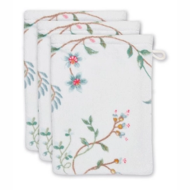 Washandje Pip Studio Les Fleurs White (Set van 3)