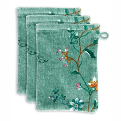 Washandje Pip Studio Les Fleurs Green (Set van 3)