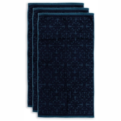 Douchelaken Pip Studio Tile De Pip Donkerblauw (Set van 3)
