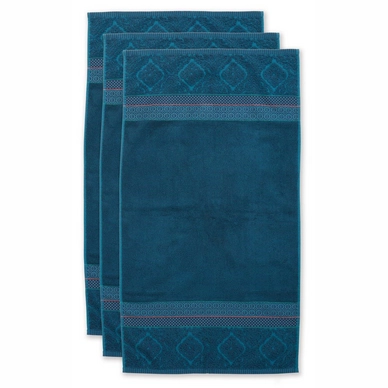Handtuch Pip Studio Soft Zellige Dark Blue (Set von 3)