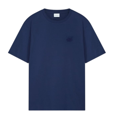 T-Shirt Filling Pieces Men Embroidered Knot Navy