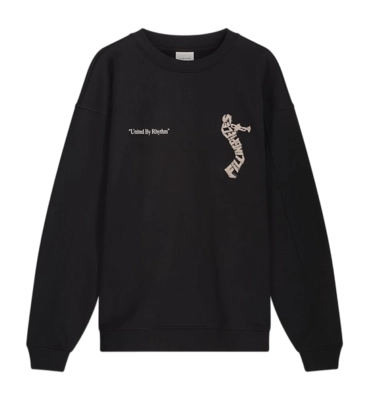 Sweatshirt Filling Pieces Trumpeteer Herren Black