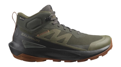 Wanderschuhe Salomon Elixir Activ Mid GTX Herren Peat / Black / Caramel Cafe