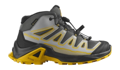 Walking Shoes Salomon Kids X Ultra Mid GTX Castlerock/Black/Spicy Mustard