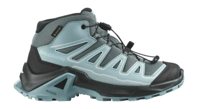 Wanderschuhe Salomon X Ultra Mid GTX Kinder Turbulence / Schwarz / Tourmaline