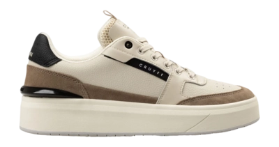 Cruyff Footwear Endorsed Tennis Soft Tumbled Leather/Suede Cream/Taupe